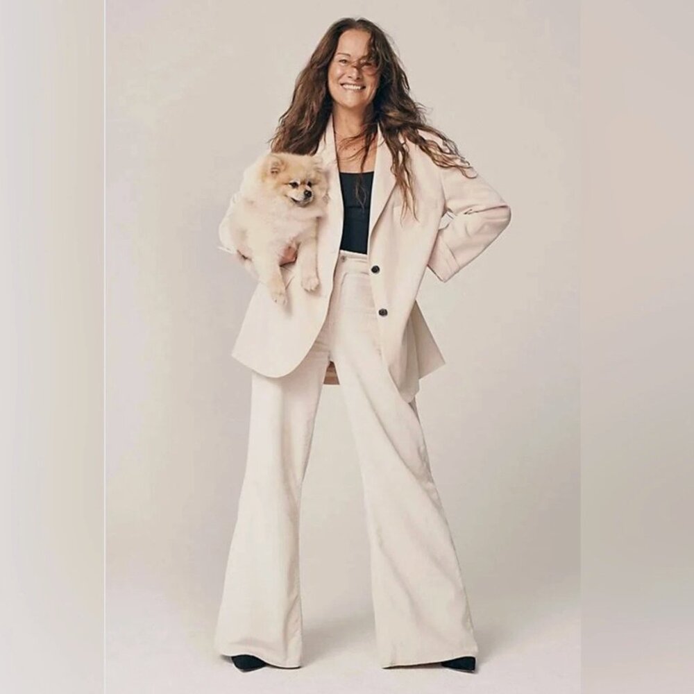 Free People - We The Free - Jay Blazer - Light Tan / Cream / Apricot - Size M